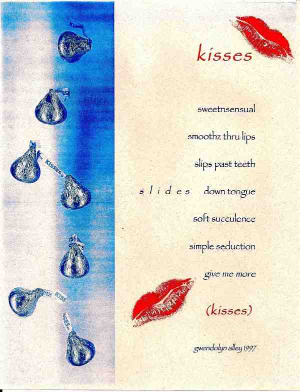 Kisses published in ArtLife by Gwendolyn Alley