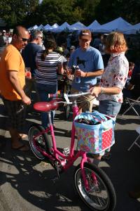   Gwendolyn showing off her bikergo at Biketoberfest 2009
