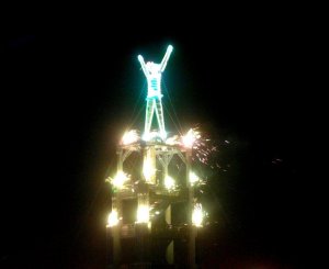 Burning Man Metropolis 2010 "The Man" photo by Shane Butler