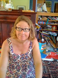 Art Predator aka Gwendolyn Alley hard at work