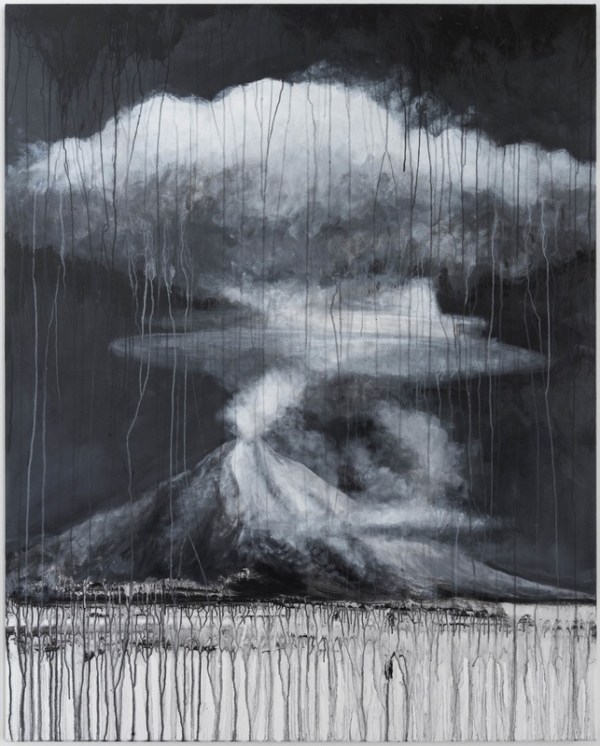 Kelly Berg, Strato, 2014, acrylic on canvas, 60 x 48 in. Frederick R. Weisman Art Foundation, Los Angeles.